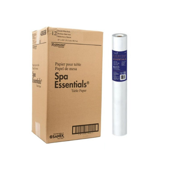 GRAHAM BEAUTY GRAHAM Everyday Essentials Table Paper Smooth White Spa 12 Rolls - 21" x 225 - Box 12 Rolls - 67160