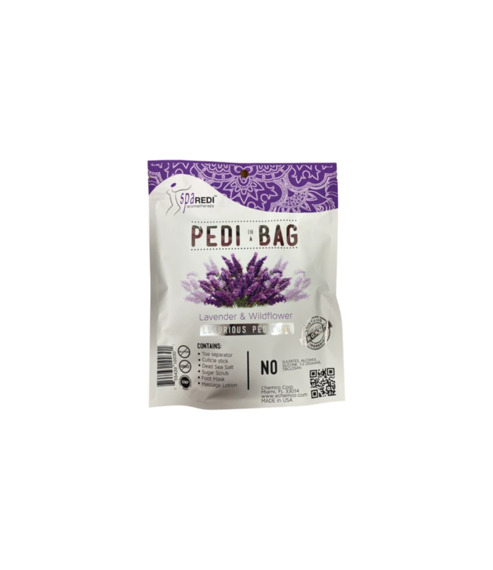 SPA REDI SPA REDI Detox Pedi In a Bag 4-Step System Lavender & Wildflower, 7oz - 10033