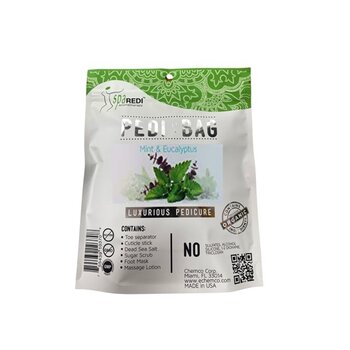 SPA REDI SPA REDI Detox Pedi In a Bag 4-Step System Mint & Eucalyptus, 7oz - 10441