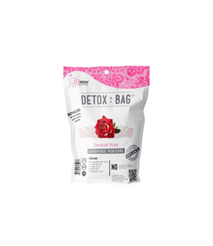 SPA REDI SPA REDI Detox Pedi In a Bag 4-Step System Sensual Rose, 7oz - 36528