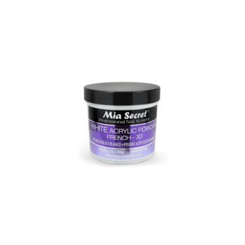 MIA SECRET MIA SECRET White Acrylic Powder French 3D, 8oz - PL450-W