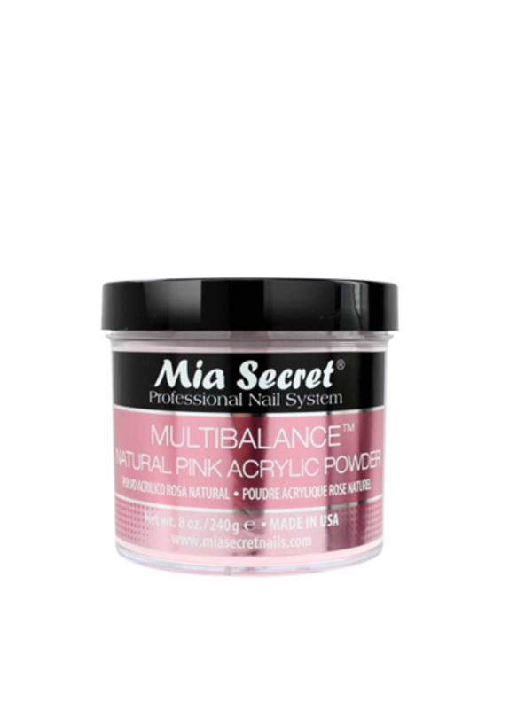 MIA SECRET MIA SECRET Multibalance Natural Pink Acrylic Powder, 8oz - PL450-NB