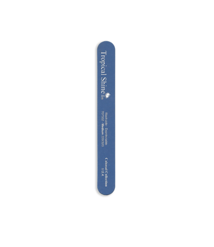 TROPICAL SHINE TROPICAL SHINE Washable Disinfectable Medium Blue File 220/320, 8.5" 50 Counts - PK707332