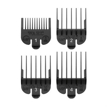 WAHL WAHL PROFESSIONAL Blistered 1 - 4 Cutting Guides Black - 03160 - 100