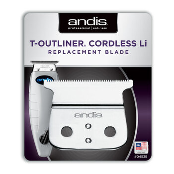 ANDIS ANDIS Cordless T-Outliner Li Replacement T-Blade - Carbon Steel - 04535