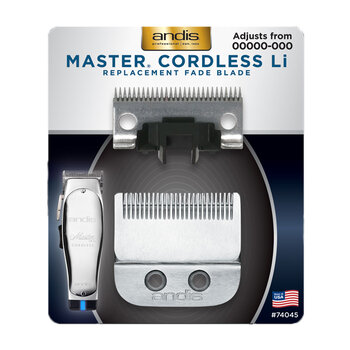 ANDIS ANDIS Master Cordless Li Replacement Fade Blade, Carbon Steel Size 00000 - 000 - 74045