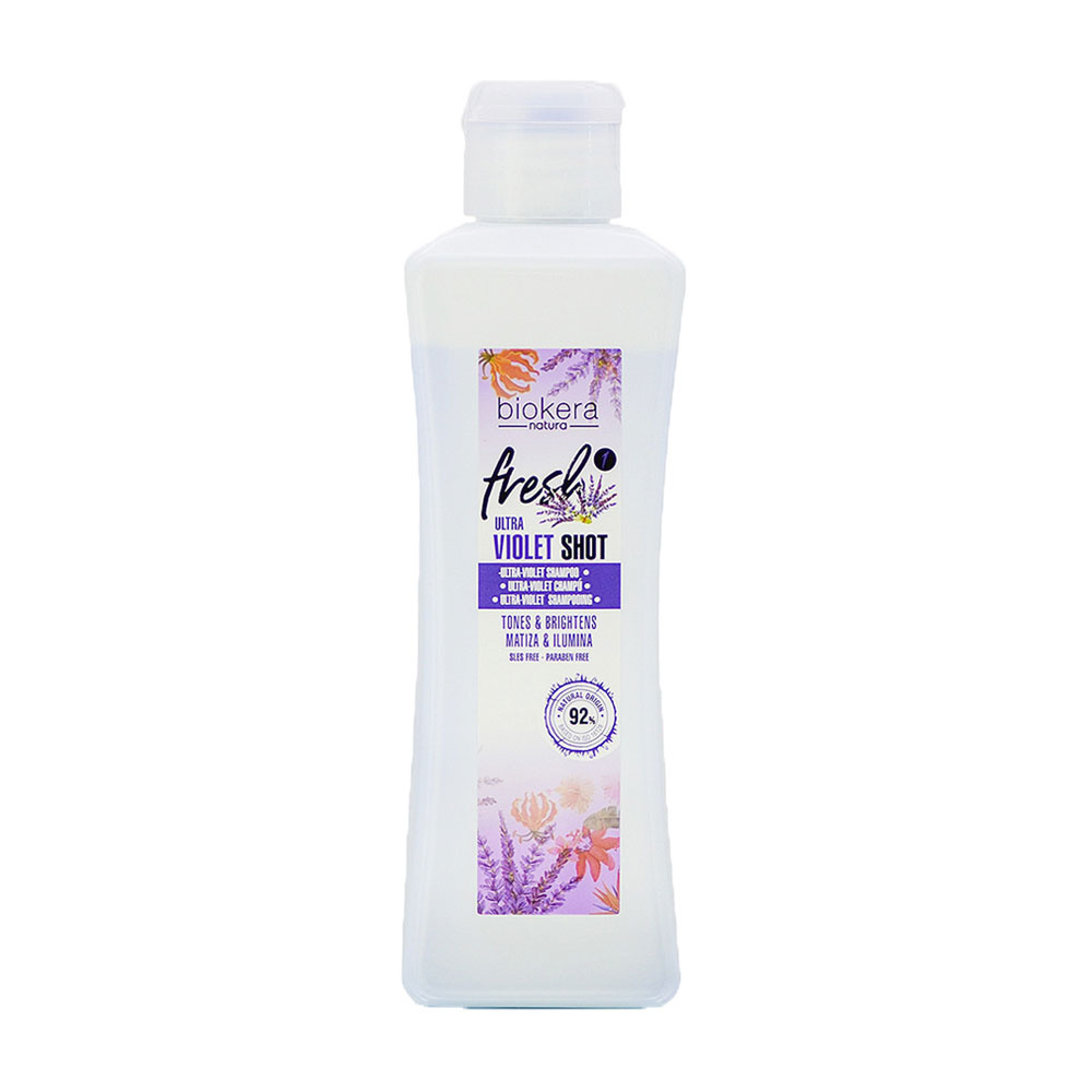 SALERM BIOKERA BIOKERA FRESH Ultra Violet Shot Shampoo Tones and Brightens, 10.8oz - Cod.1161