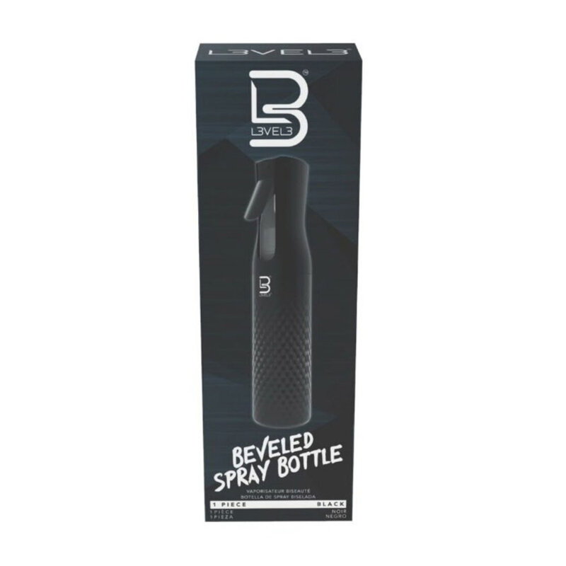 L3VEL3 L3VEL3 Beveled Spray Bottle Black - LSB003-B