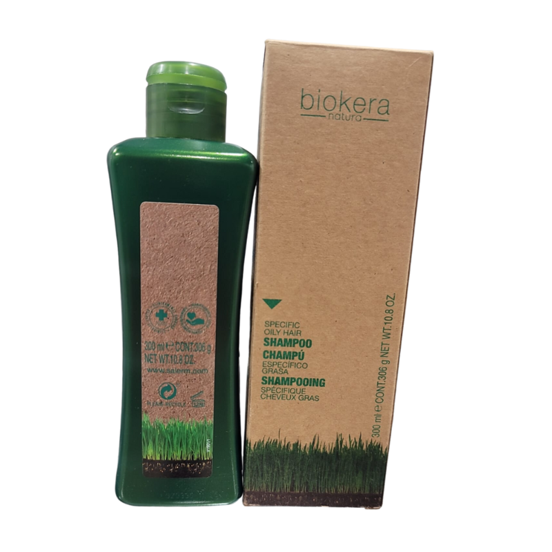 SALERM BIOKERA BIOKERA NATURA Specific Oily Hair Shampoo, 10.6oz - Cod.3012