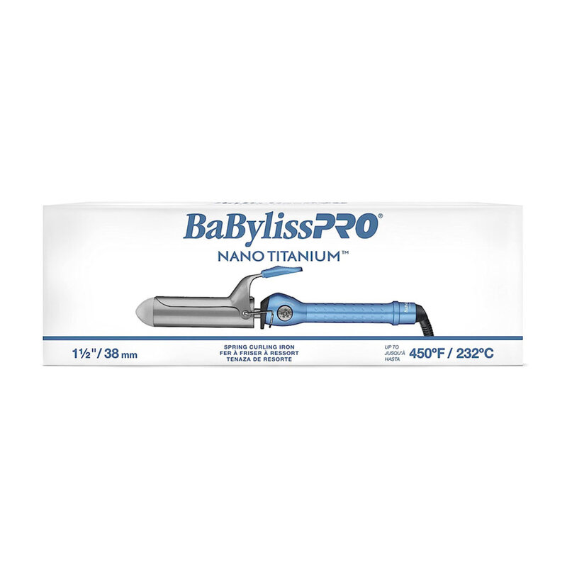 BABYLISS PRO BABYLISS PRO Nano Titanium Spring Curling Iron,1 1/2" Spring - BABNT150SN