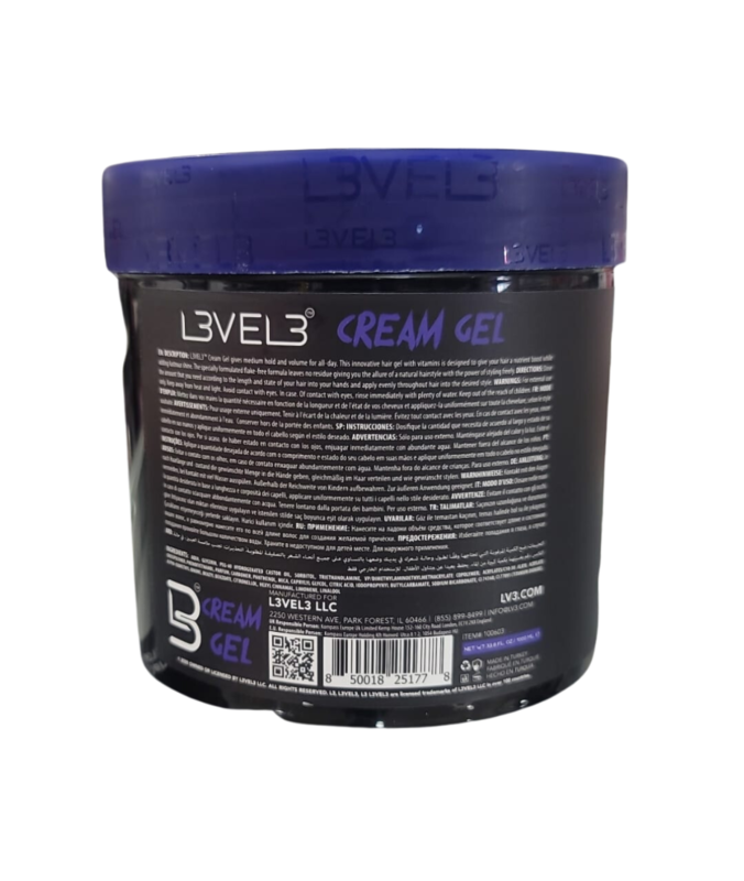 L3VEL3 L3VEL3 Cream Hair Gel, 32oz - 100603