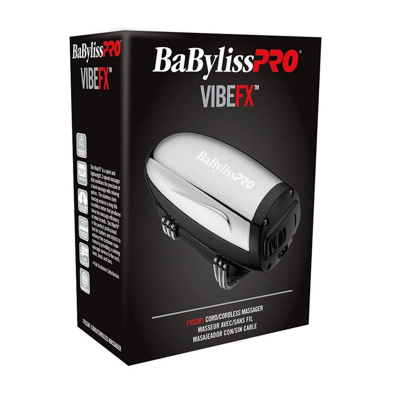 BABYLISS PRO BABYLISS PRO VIBEFX Cord/Cordless Massager Silver - FXSSM1