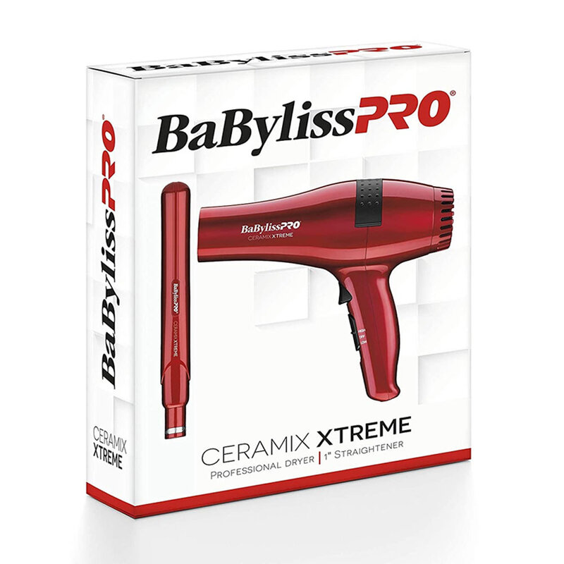 BABYLISS PRO BABYLISS PRO Ceramix Xtreme Hair Dryer and Straightening Iron 1" Combo