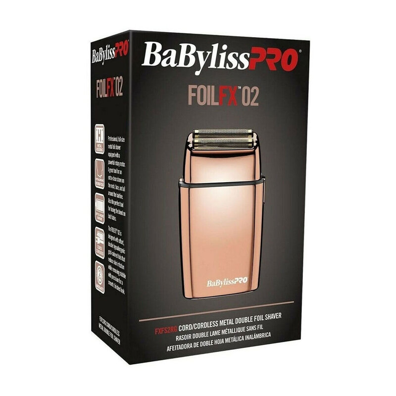 BABYLISS PRO BABYLISS PRO Pro FoilFX02 Double Foil Shaver, Rose Gold - FXFS2RG