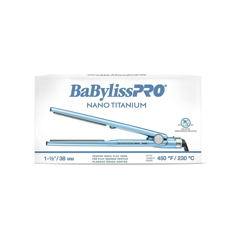 BABYLISS PRO BABYLISS PRO Nano Titanium Flat Iron, 450F  2" - BABNT4074TUC