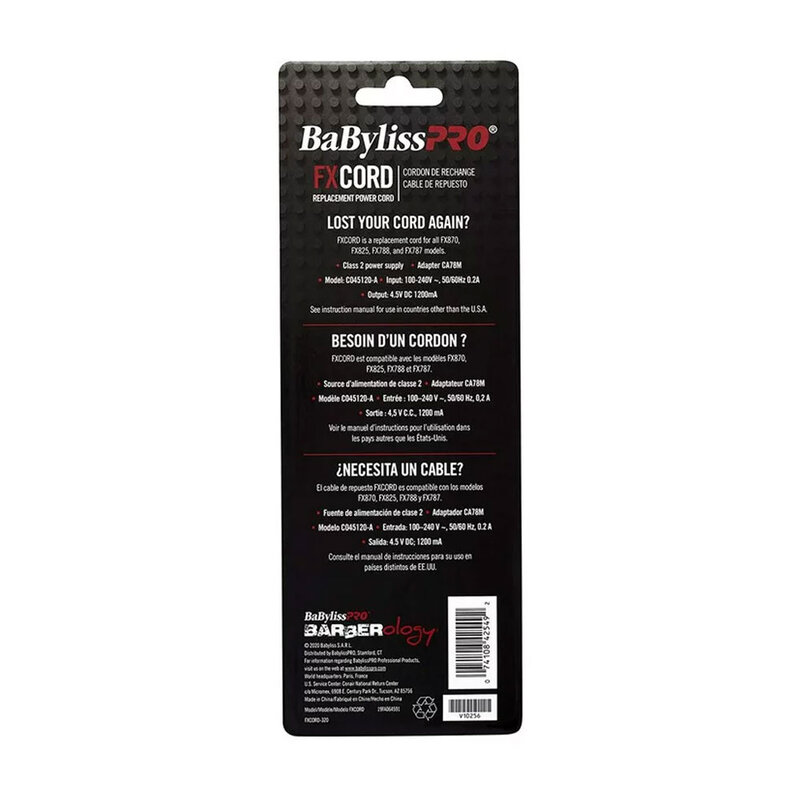 BABYLISS PRO BABYLISS PRO Barberology Power Cord, FX - FXCORD