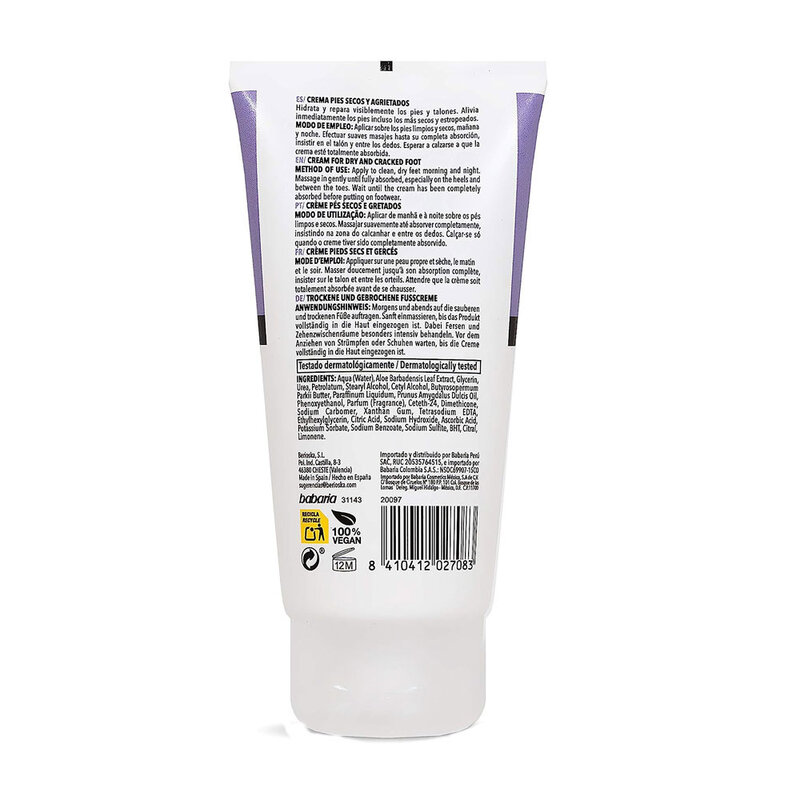 BABARIA BABARIA Cream for Dry and Cracked Foot, 5.07oz