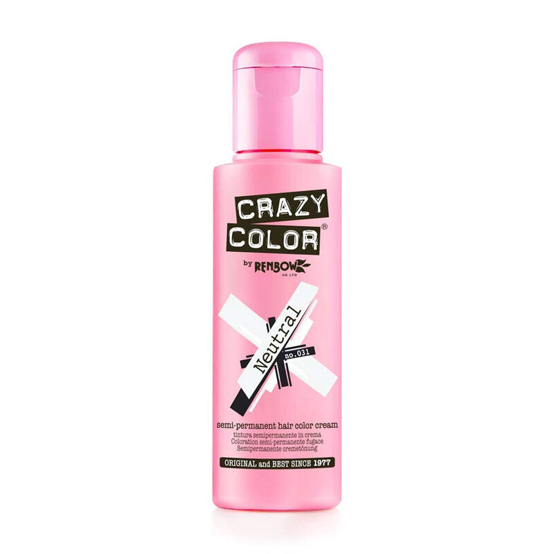 CRAZY COLOR CRAZY COLOR Semi Permanent Hair Color Cream, 8.5oz - Neutral - 002276