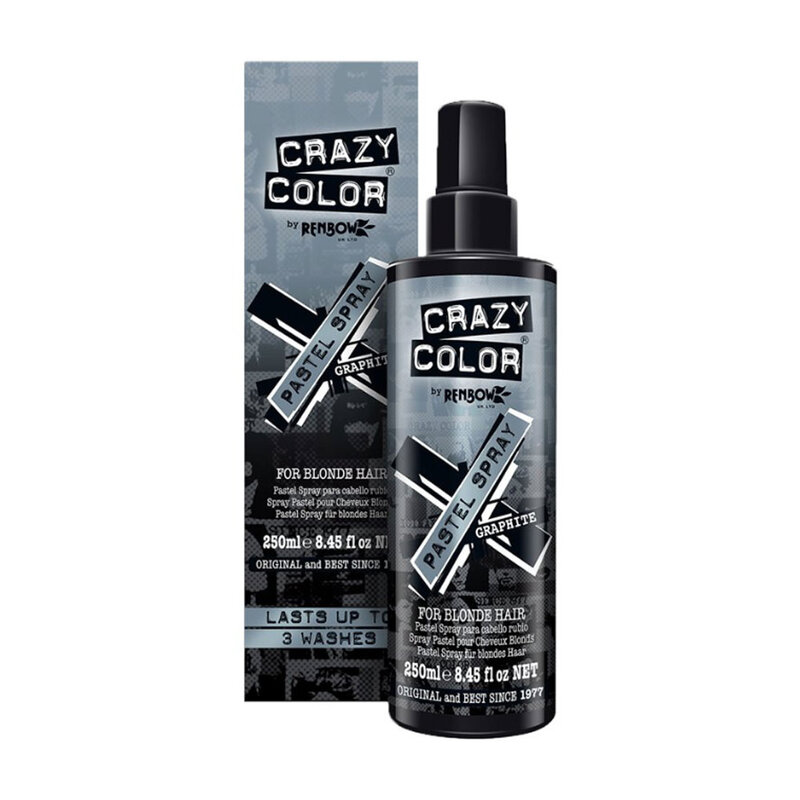 CRAZY COLOR CRAZY COLOR Spray Graphite for Blond Hair, 8.5oz - 002481