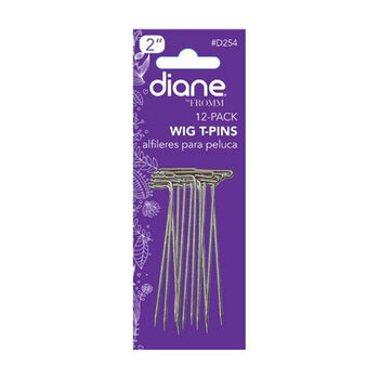 DIANE BEAUTY DIANE Wig T-Pins 12-Pk, 2" - D254