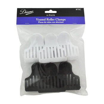 DIANE BEAUTY DIANE Vented Roller Clamps 6-Pk, 1-3/8" - D70C