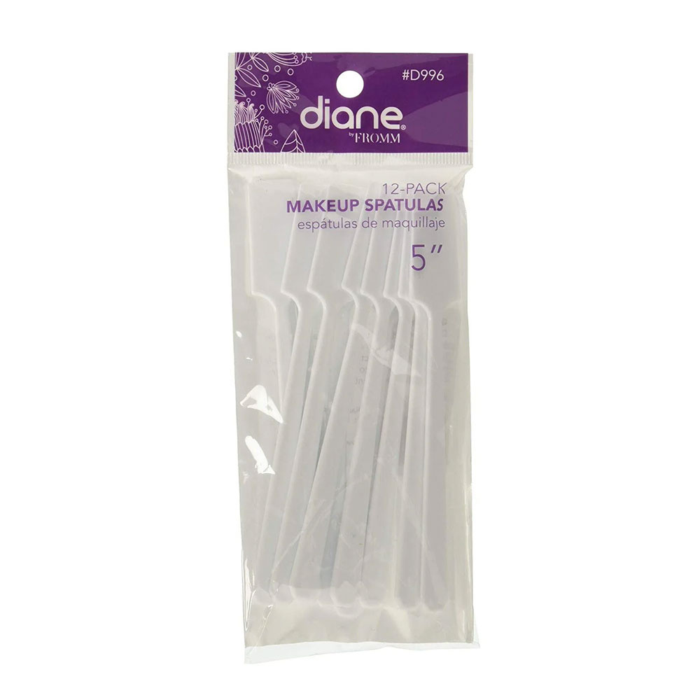 DIANE BEAUTY DIANE BY FROMM - Makeup Spatulas White 5" - 12 PACK - D996