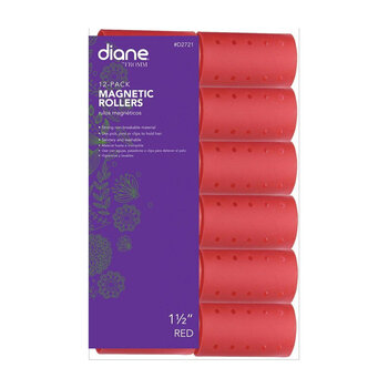 DIANE BEAUTY DIANE Magnetic Roller Red, 1 1/2"- D2721