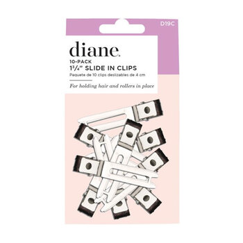 DIANE BEAUTY DIANE Slide in Clips Double Prong Clips, 1 3/4 10 Pk - D19C