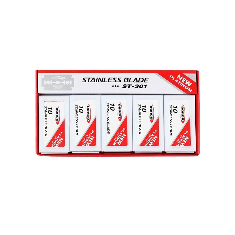 DORCO DORCO Platinum Stainless Double Edge Razor Blades, 100 Counts - ST301