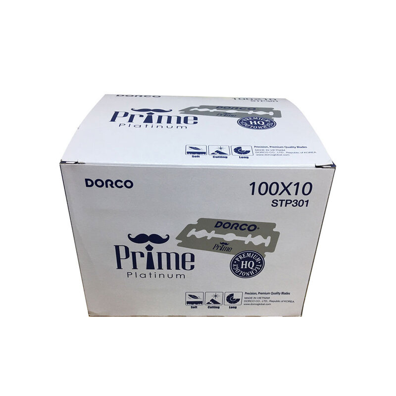 DORCO DORCO Prime Platinum Extra Double Edge Razor Blades, 1000 Counts - ST300