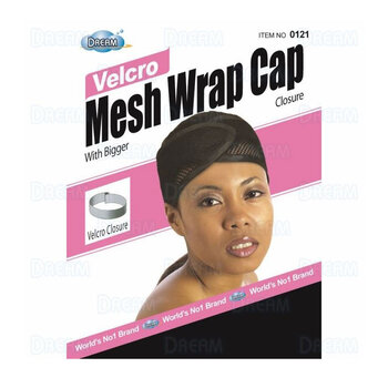 DREAM WORLD PRODUCTS DREAM WORLD Velcro Mesh Wrap Cap White - DRE121W