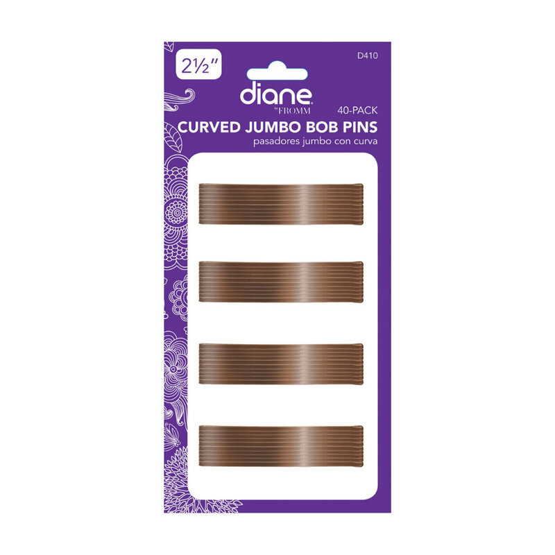 DIANE BEAUTY DIANE Large Curved Bobby Pins Bronze 2.5", 40 Pk - D410