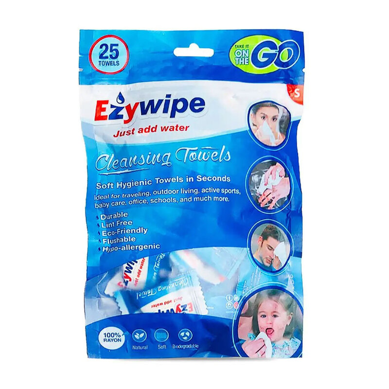 EZYWIPE EZYWIPE - Cleansing Towels - 25 Towels
