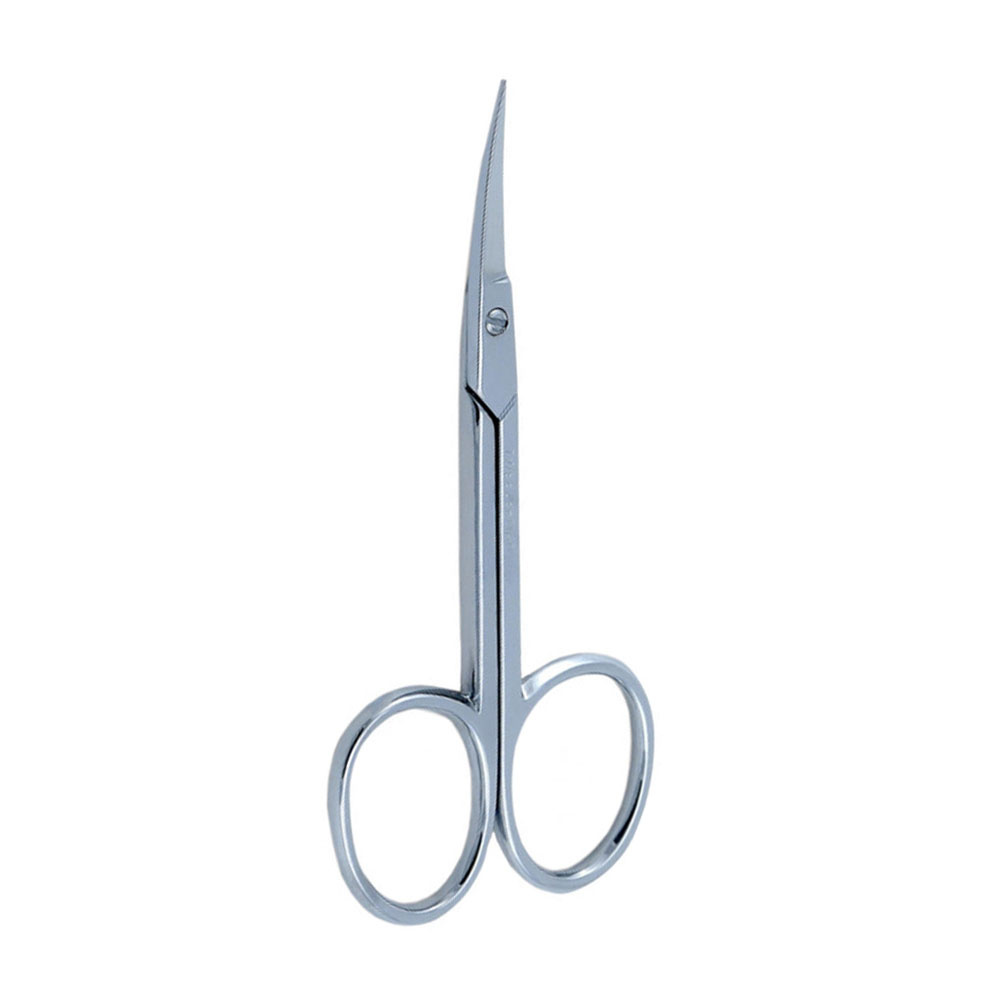 3 Swords Germany Solingen - brand quality STAINLESS STEEL INOX CURVED  CUTICLE SCISSORS (1 PIECE) with case for manicure pedicure - nail care by 3