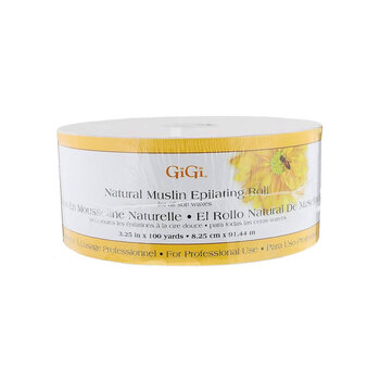 GIGI SPA GiGi Natural Muslin Epilating Roll, 3.25Inch x 100 Yards