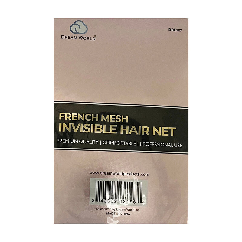 DREAM WORLD PRODUCTS DREAM WORLD French Mesh Invisible Hair Net Black 3pcs - DRE127
