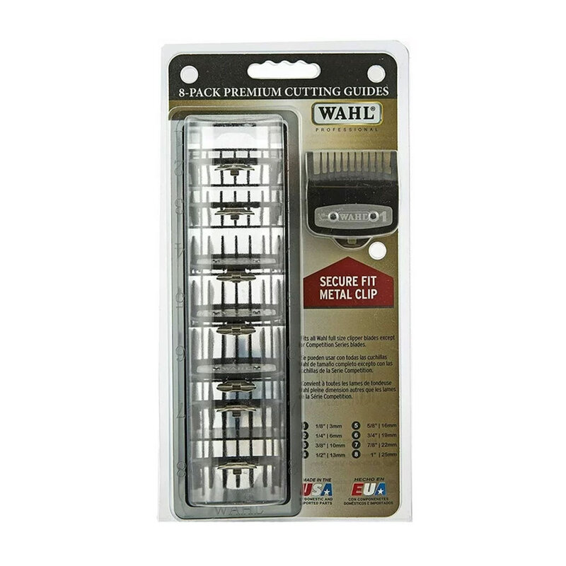 WAHL WAHL PROFESSIONAL Blistered 1 - 8 Cutting Guides Black - 3170 - 500