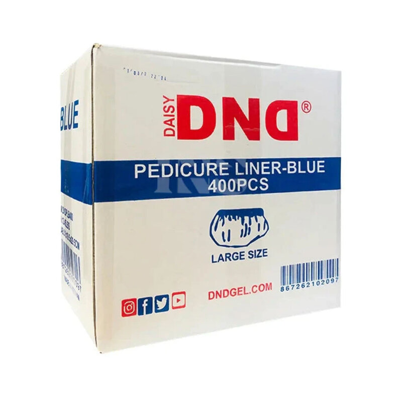 DAISY DND DND Disposable Pedicure Liner Blue 400/Box