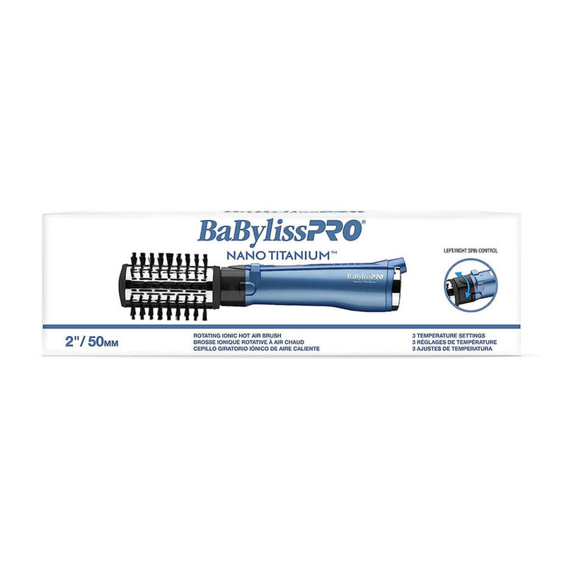 BABYLISS PRO BABYLISS PRO Nano Titanium Rotating Ionic Hot Air Brush 2"