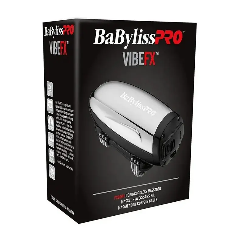 BABYLISS PRO BABYLISS PRO VIBEFX Cord/Cordless Massager Silver - FXSSM1