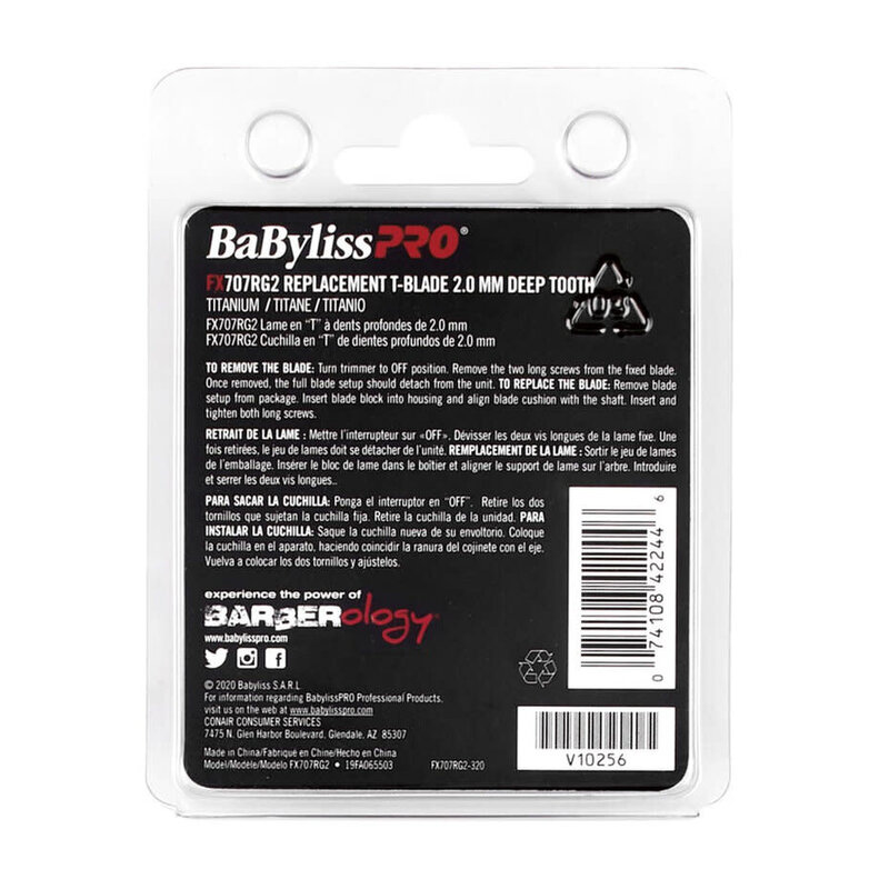 BABYLISS PRO BABYLISS PRO Replacement DLC/Titanium Ultra - Thin Standard - Tooth T-Blade - FX707Z