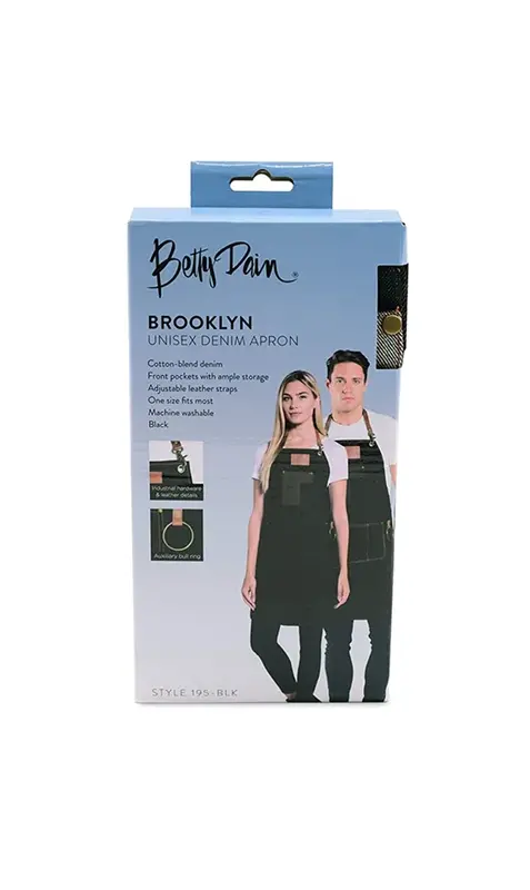 BETTY DAIN BETTY DAIN Brooklyn Denim Apron - 195BLK