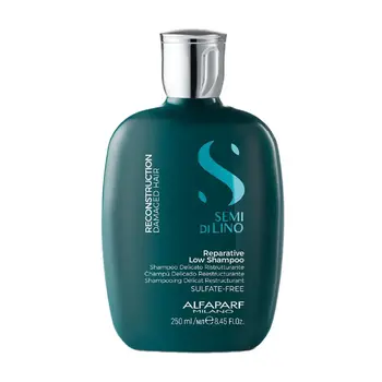 Alfaparf Milano Semi di Lino Reconstruction Reparative Mask and  Anti-Breakage Fluid Set for Damaged Hair - Repairs Reconstructs Strengthens  - Adds Shine and Softness