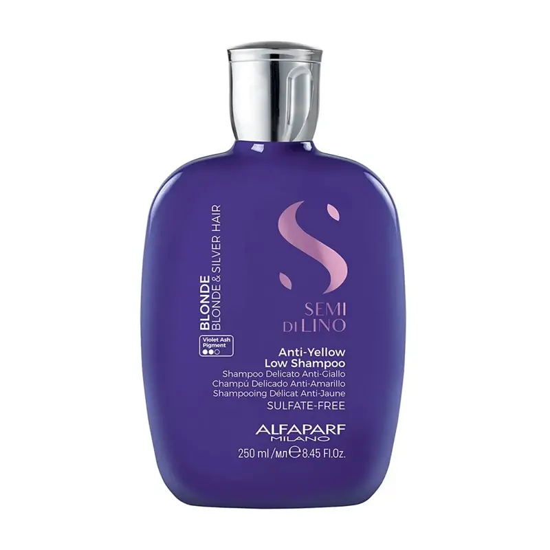 ALFAPARF MILANO ALFAPARF MILANO Semi Di Lino Blonde AntiYellow Sulfate Free Shampoo, 8.45 oz