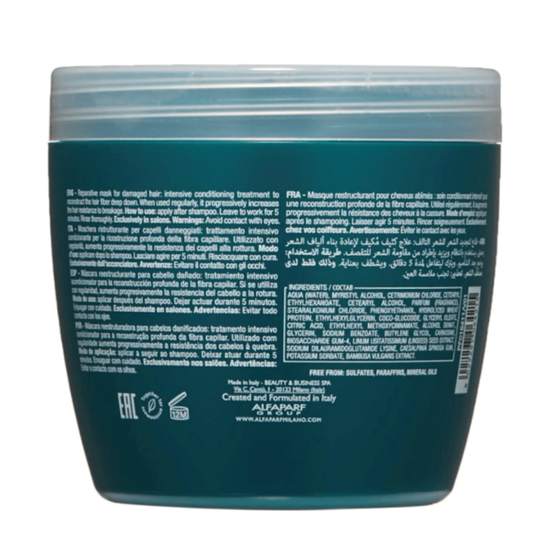 ALFAPARF MILANO ALFAPARF MILANO Semi Di Lino Reparative Sulfate Free Hair Mask, 16.9 oz