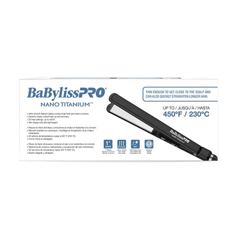 BABYLISS PRO BABYLISS PRO Nano Titanium Ultra, Sleek Straightening Iron, 1" - BABNTBK3070TN