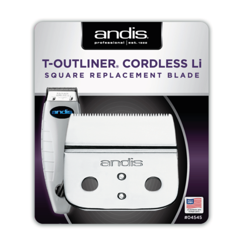 ANDIS ANDIS Cordless T-Outliner Li Replacement Square Blade - 04545