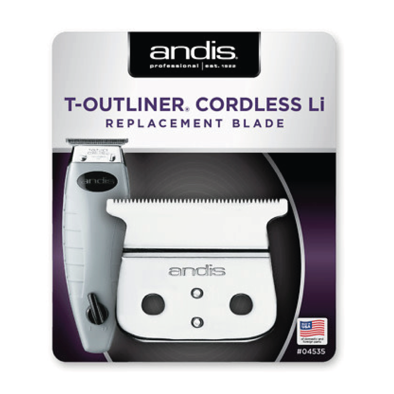 ANDIS ANDIS Cordless T-Outliner Li Replacement T-Blade - Carbon Steel - 04535