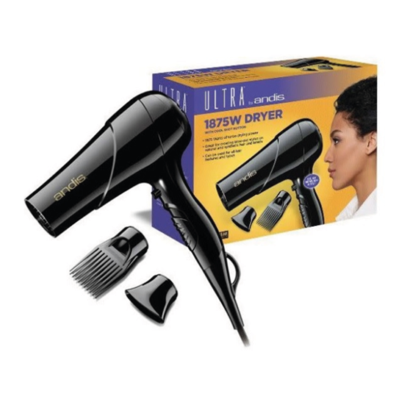 ANDIS Ultra Hair Dryer, 1875 Watts - DUKANEE BEAUTY SUPPLY