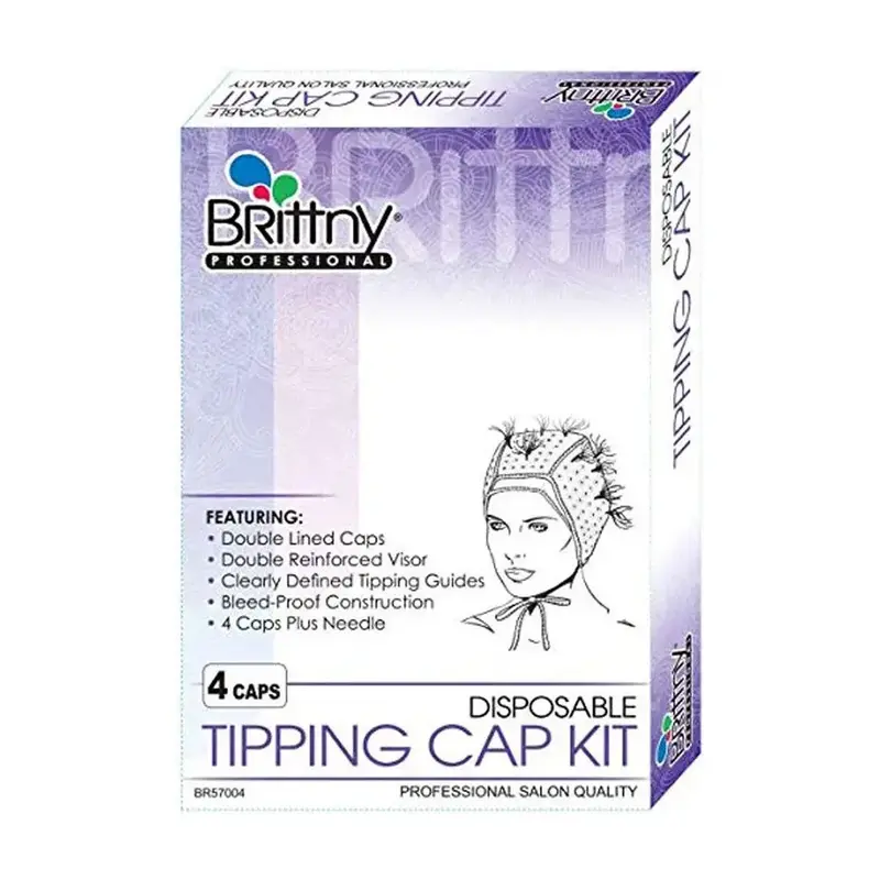 BRITTNY PROFESSIONAL BRITTNY Double Liner Design Disposable Tipping Cap Kit - BR57004